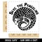 Save the Pangolins Endangered Species Square Rubber Stamp for Stamping Crafting